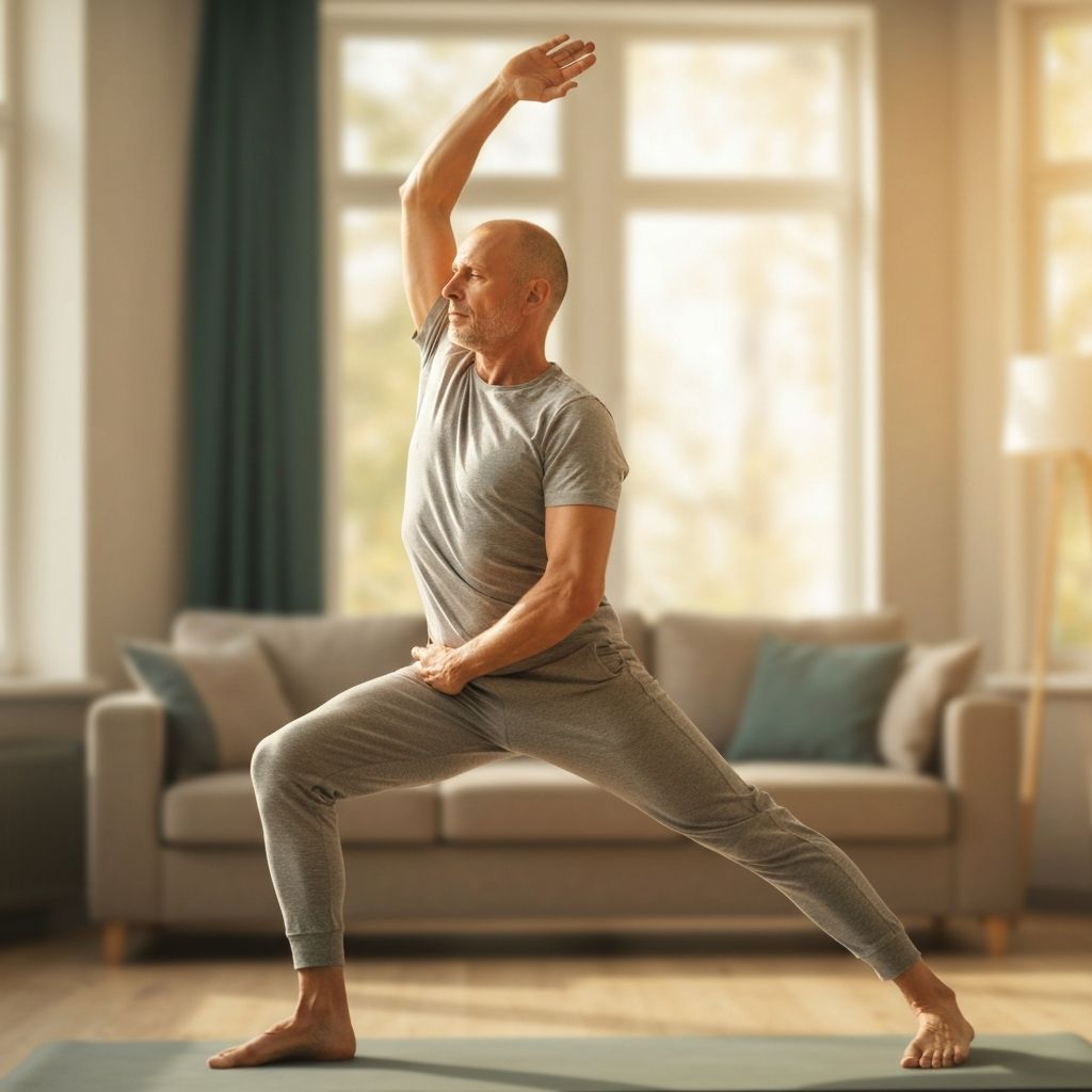 Person practicing mindful movement